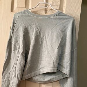 NWOT Dynamite Light Blue Cropped Sweatshirt